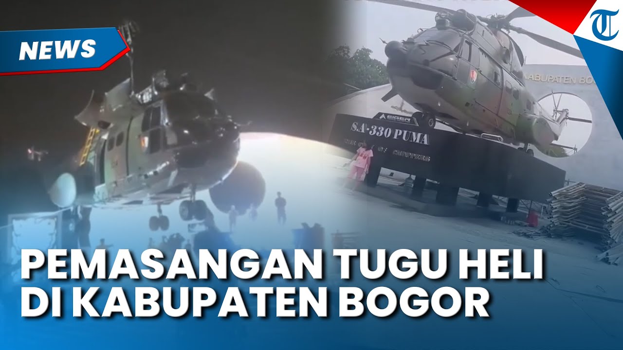 KEREN! KABUPATEN BOGOR Kini Punya Tugu Helikopter Baru, Warga Dibuat Melongo