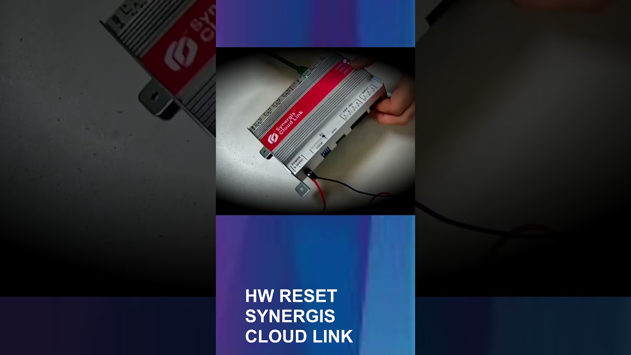 GENETEC SYNERGIS CLOUD LINK HARDWARE RESET. #SHORTS