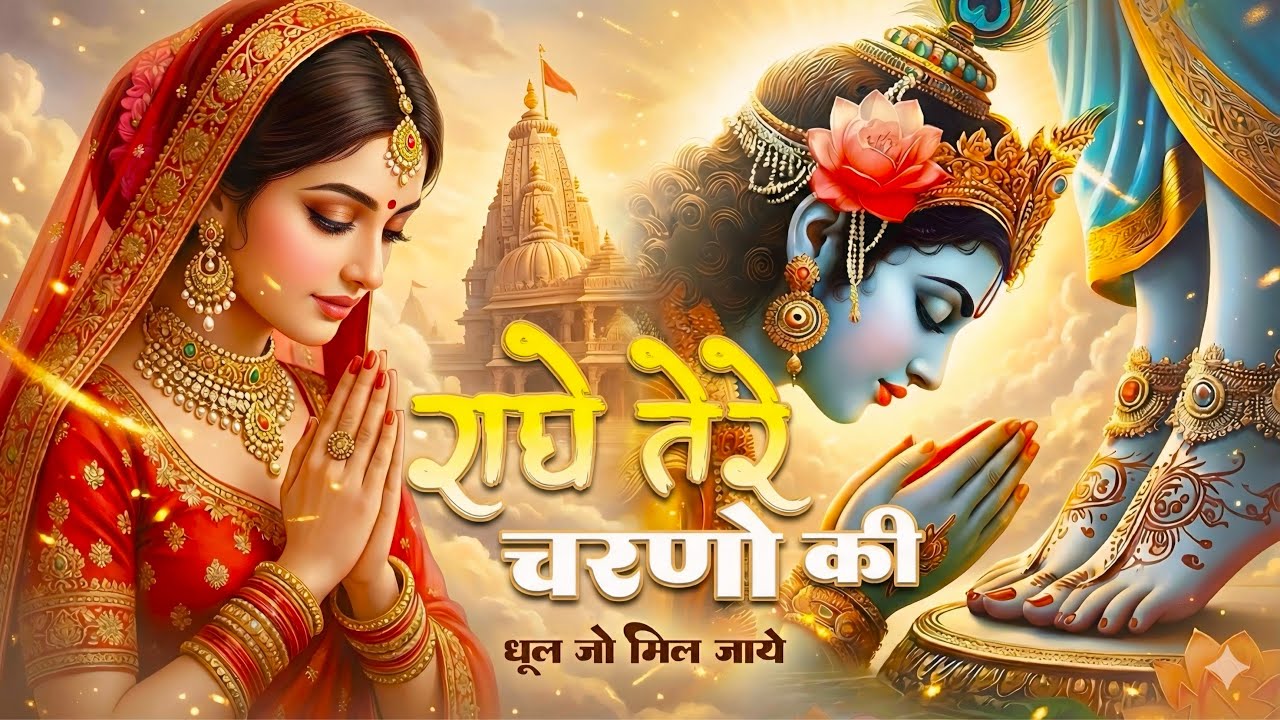 राधे कृष्णा भजन | Radhe Tere Charno Ki | राधे तेरे चरणों की धूल जो मिल जाए | Bhumika Sharma #bhajan