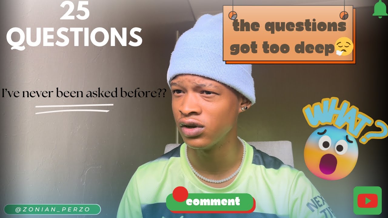 Zonian Answers 25 Questions Truthfully⁉️ | SA🇿🇦 YOUTUBER! | Self-Discovery