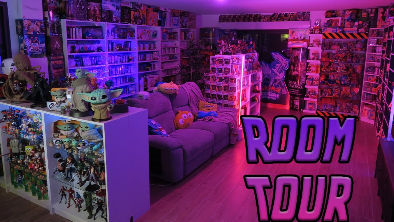 GAMING ROOM TOUR 2023 40 M ² DE GEEKERIE #gamingroom #jeuxvideo #collection
