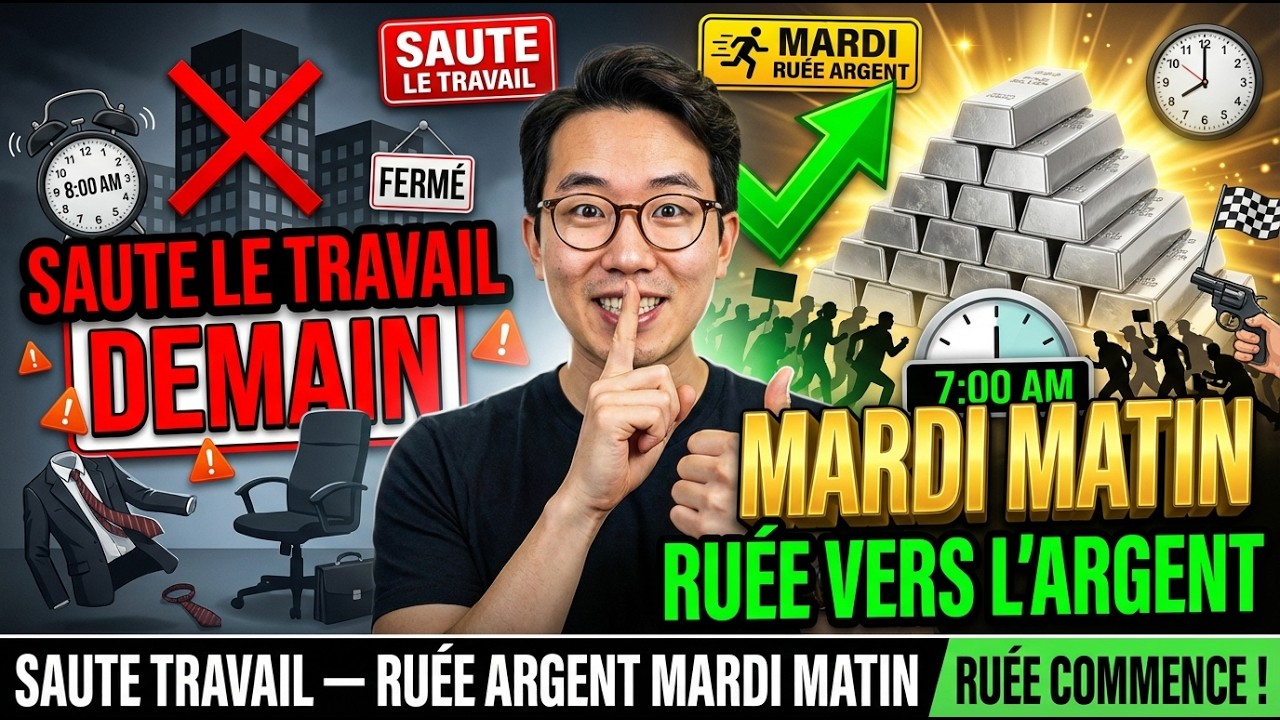 POURQUOI JE SAUTE LE TRAVAIL DEMAIN : La ruée vers l’argent du mardi matin…