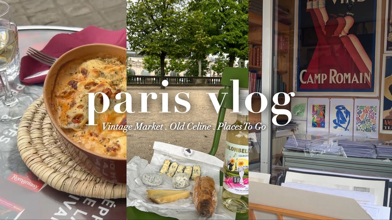 (ENG) Paris Summer Vlog l Vintage Shopping. French Cheeses