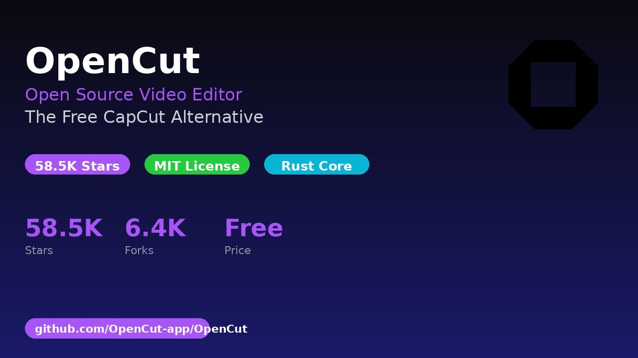 OpenCut &mdash; бесплатная альтернатива CapCut с открытым исходным кодом (58,5 тыс. звезд)