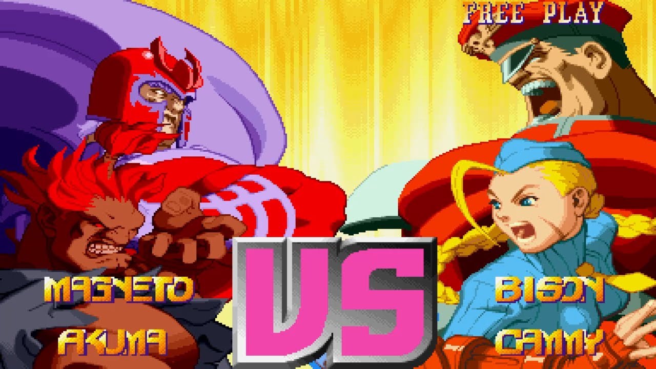 (PS4) X-Men vs Street Fighter Magneto and Akuma arcade mode