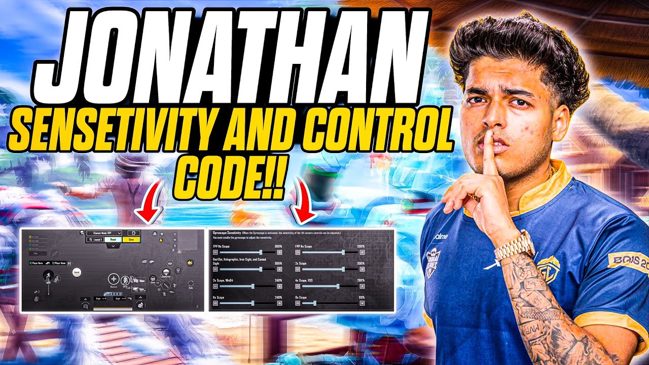 OMG 😱 FINALLY JONATHAN REVELED HIS CONTROL CODE & SENSETIVITY CODE ON LIVE STREAM |JONATHAN CONTROL.
