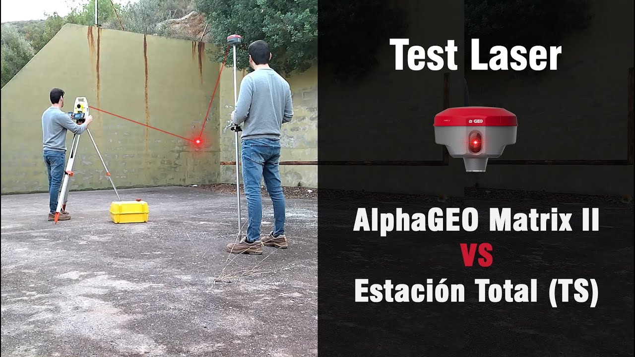 AlphaGEO Matrix II VS Estación Total. Test Laser // Matrix II VS Total Station