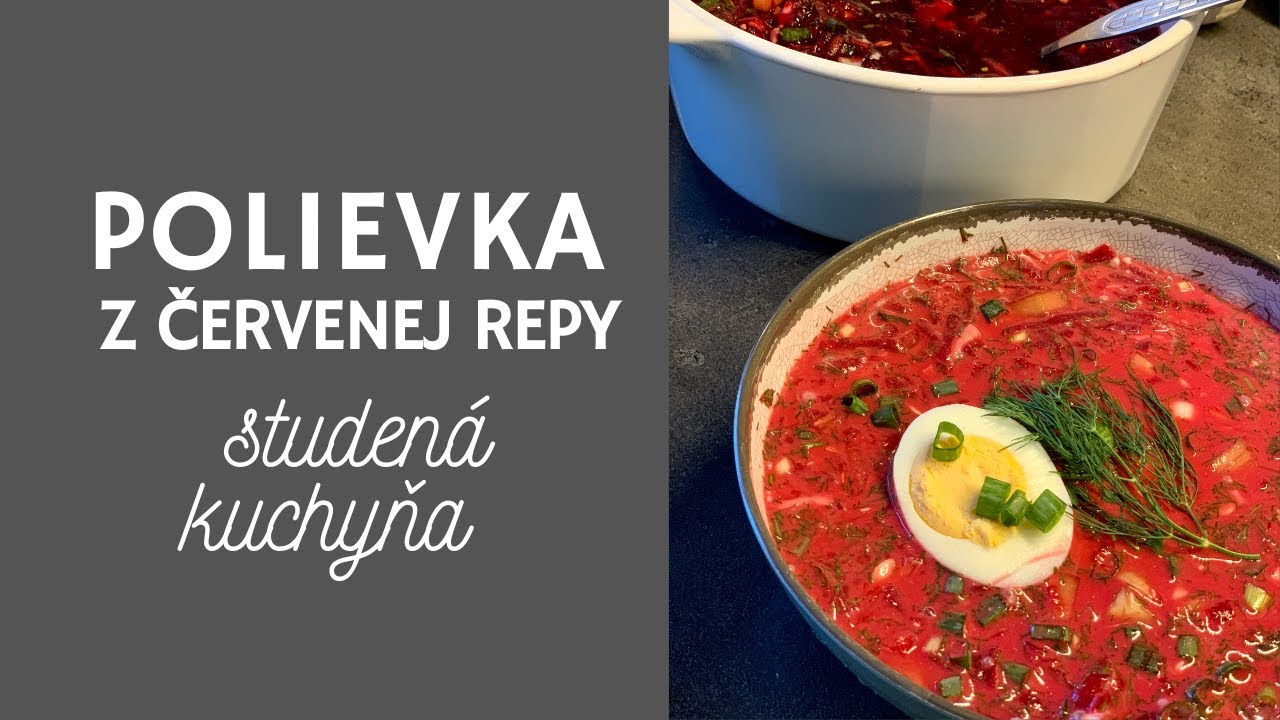 Studená polievka z červenej repy/cvikly.