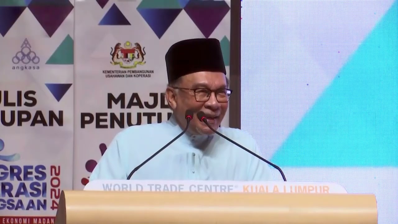 Ucapan Anwar Ibrahim di Majlis Penutupan Kongres Koperasi Kebangsaan 2024 (26.07.24)