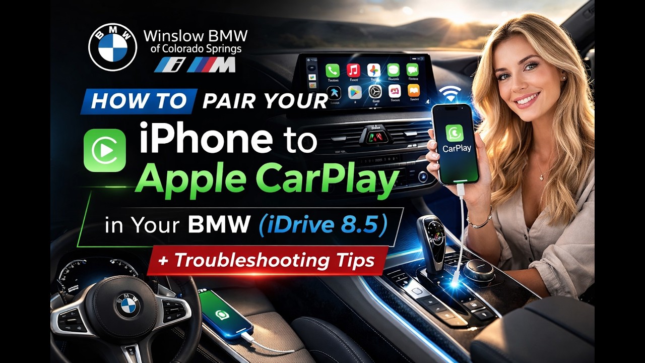 HOW TO Pair iPhone to Apple CarPlay in a BMW with iDrive 8.5 + Troubleshooting!