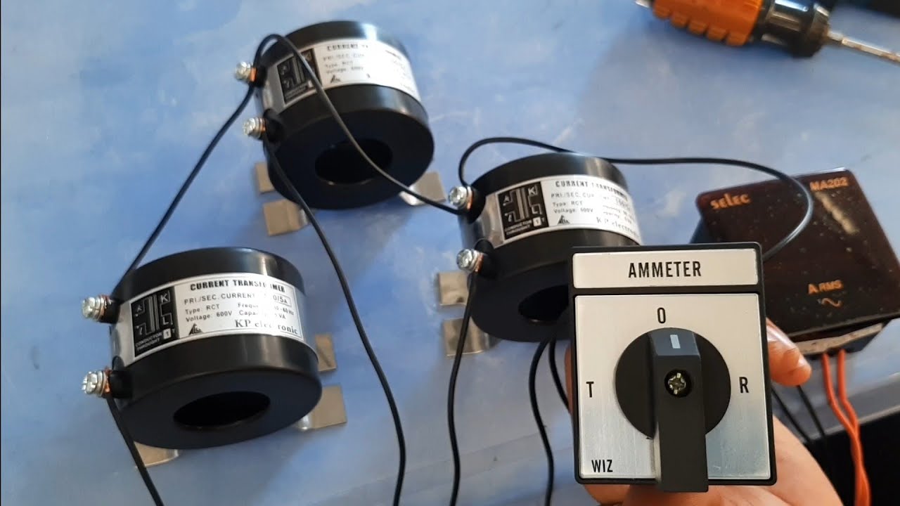 Cách Đấu Nối Công Tắc Chuyển Mạch Ammeter và Đồng Hồ Ampe