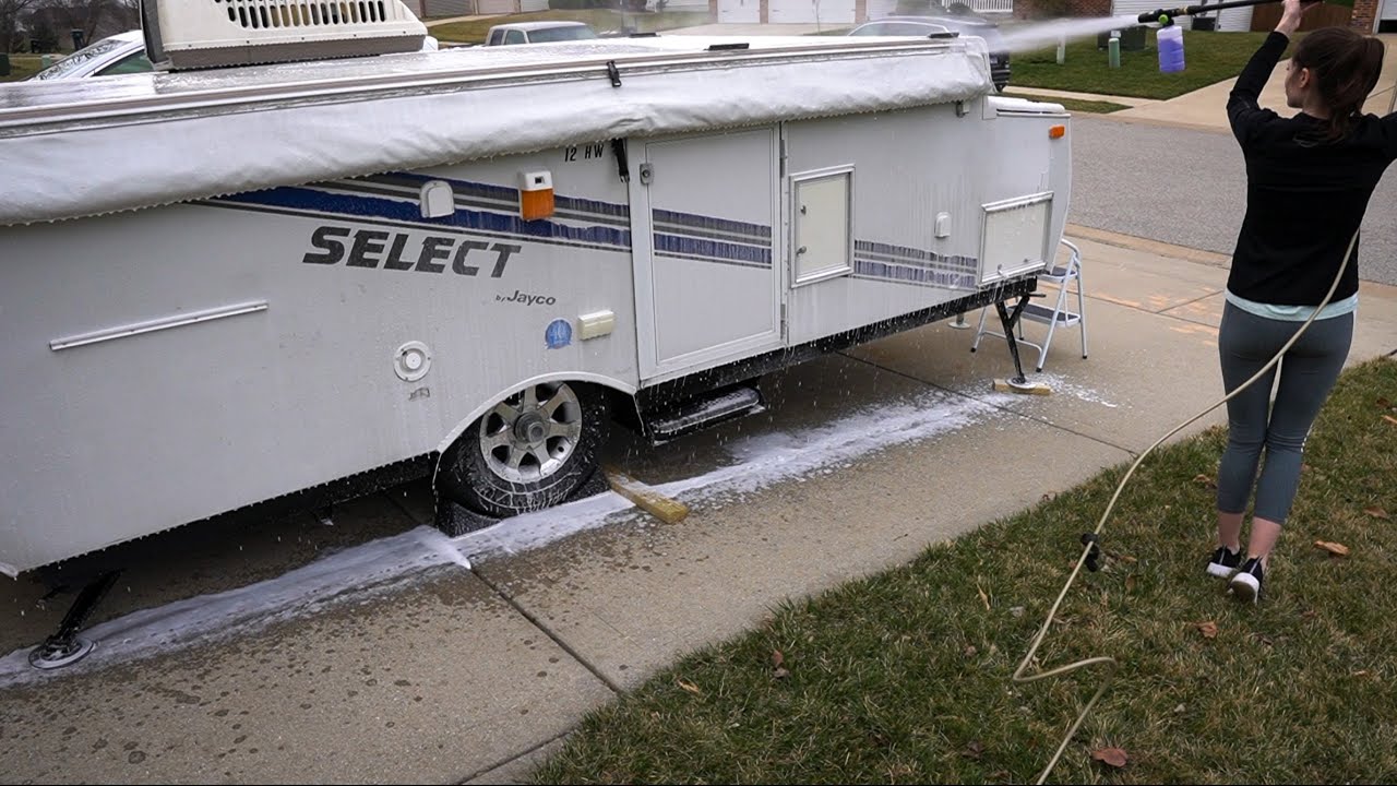 Washing our Pop Up Camper Revealed Some MAJOR Problems | 2008 Jayco Select 12 HW