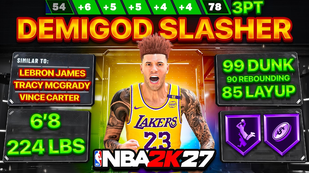 Я переделал своего полубога-разрушителя с трехочковыми бросками в NBA 2K27!