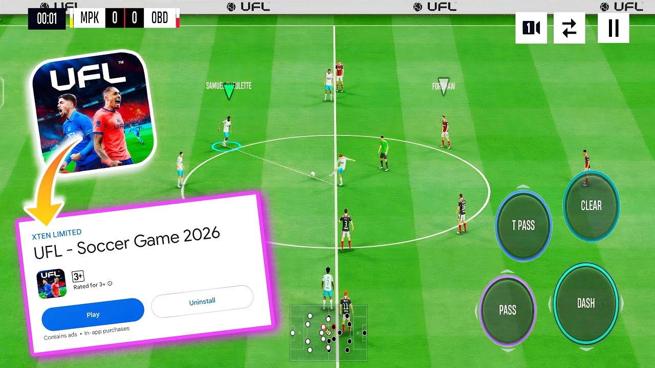 UFL MOBILE 2026 RELEASE ( FOR ANDROID / iOS ) UFL SOCCER GAME 2026