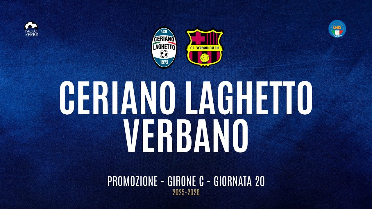 [HIGHLIGHTS] Promozione Girone C 25/26 | Giornata 20 | Ceriano Laghetto - Verbano