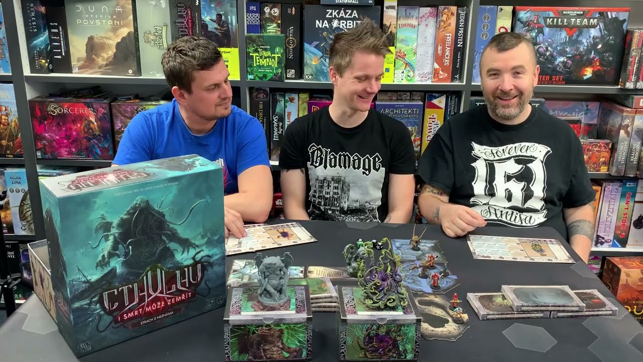 Představení epické figurkové kooperativní deskovky Cthulhu: I smrt může zemřít - Strach z neznáma