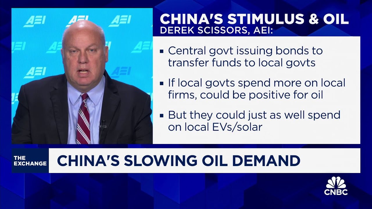 China will exaggerate economic data & oil demand will continue to lag, says AEI's Derek Scissors