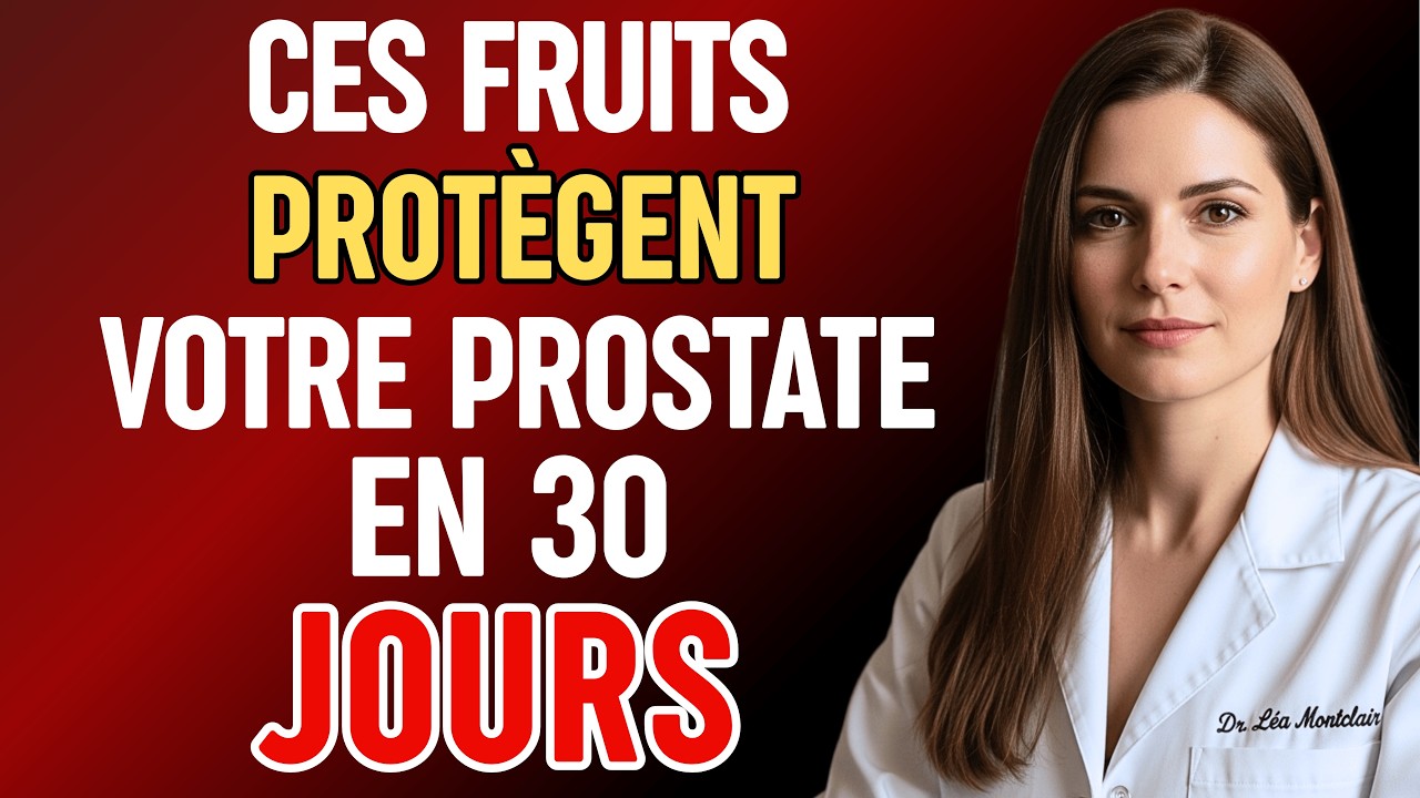 5 Fruits qui réduisent l'ÉLARGISSEMENT de votre PROSTATE | Dr. Léa Montclair
