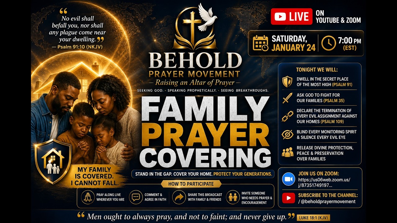 BPM|🕯️ FAMILY PRAYER COVERING|Saturday, January 24