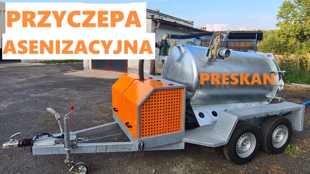 Przyczepa asenizacyjna szambiarka PRESKAN WUKO do Twojego busa.