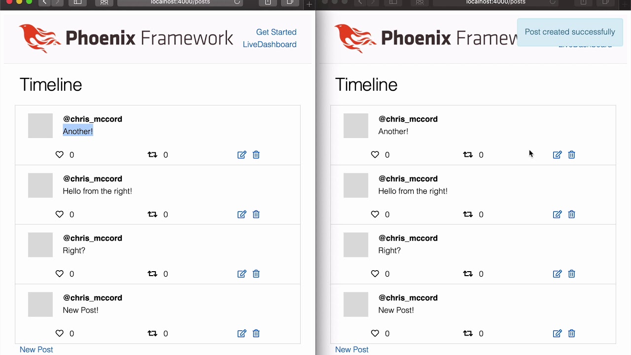 Build a real-time Twitter clone in 15 minutes with LiveView and Phoenix 1.5