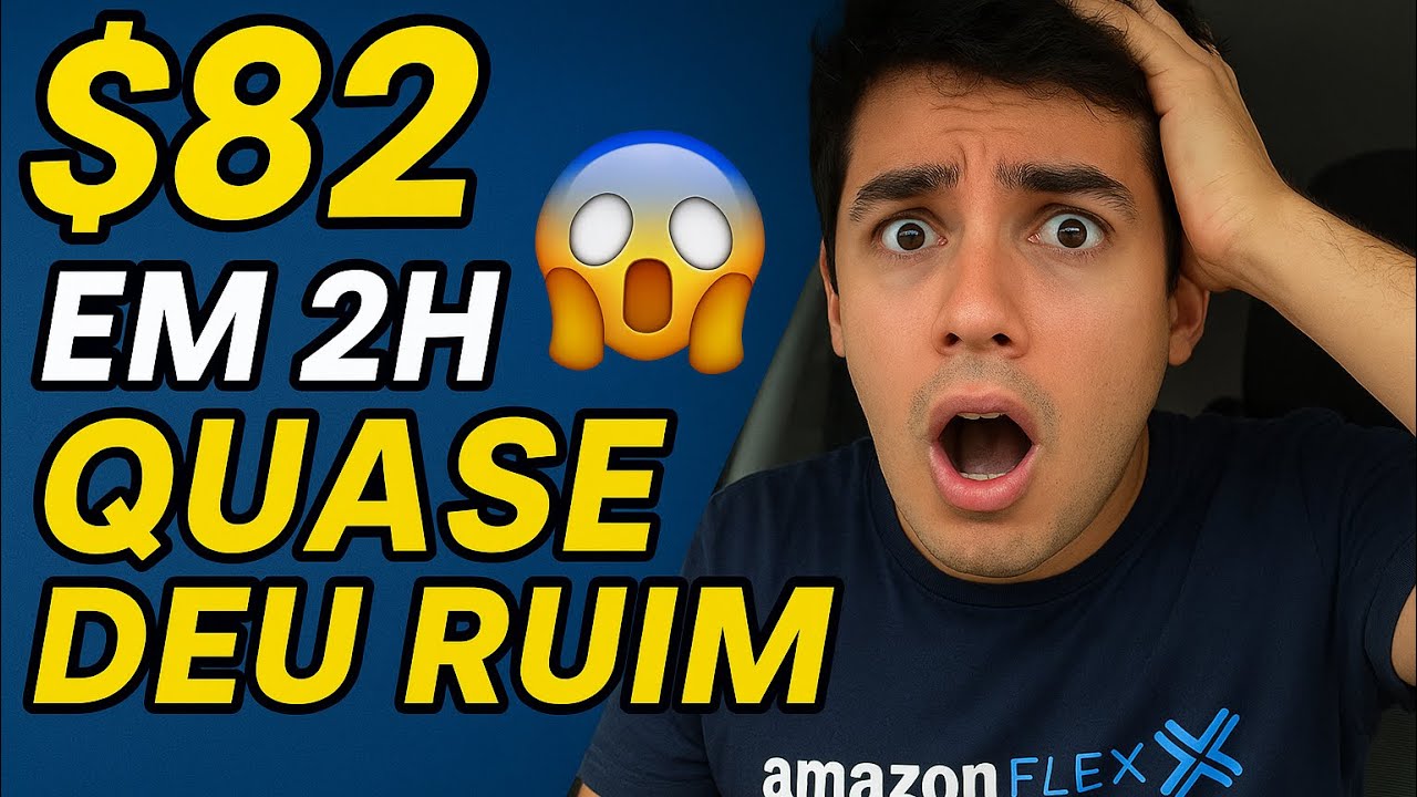 Fácil demais? Fiz $82 em 2h no Amazon Flex… e quase deu ruim!