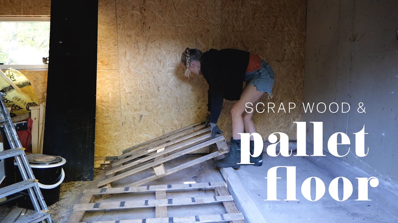 #45 Building floor from pallets, scrap wood & chipboards | Autumn harvesting & making green ketchup