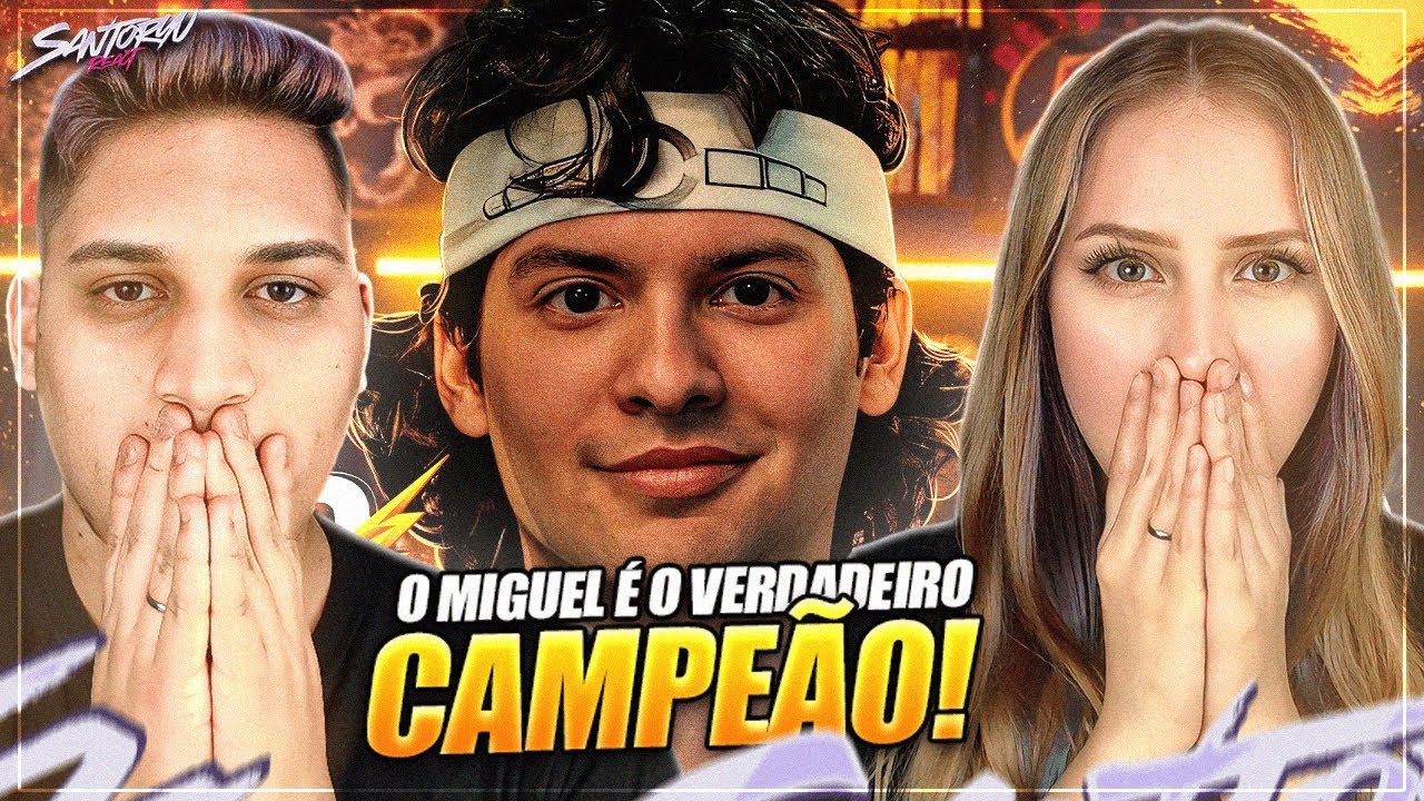 Miguel 3 (Cobra Kai) - CAMPEÃO DO SEKAI TAIKAI 🐍🏆 | Flash Beats - REACT EM CASAL