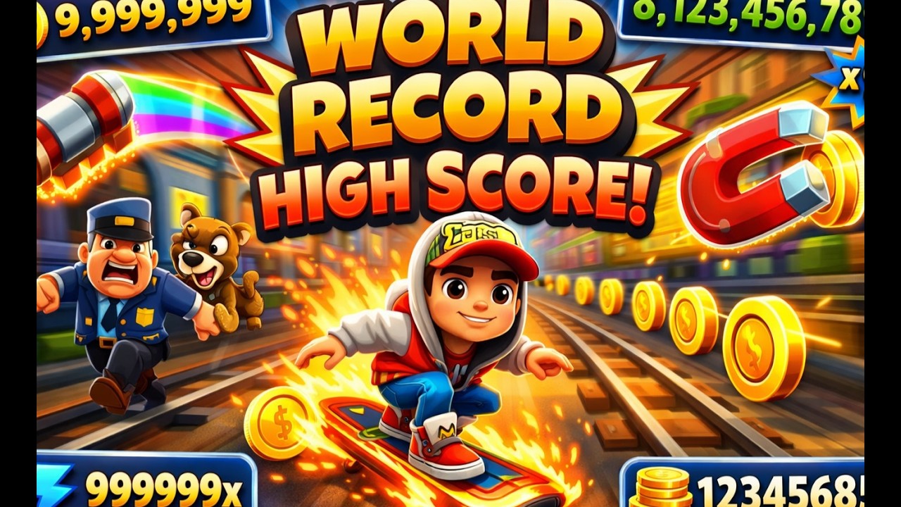 🔥SUBWAY SURFERS WORLD RECORD HIGH SCORE 🔥