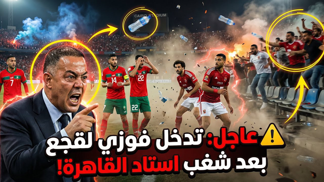  تدخل فوزي لقجع العاجل بعد فوضى استاد القاهرة 🔥
