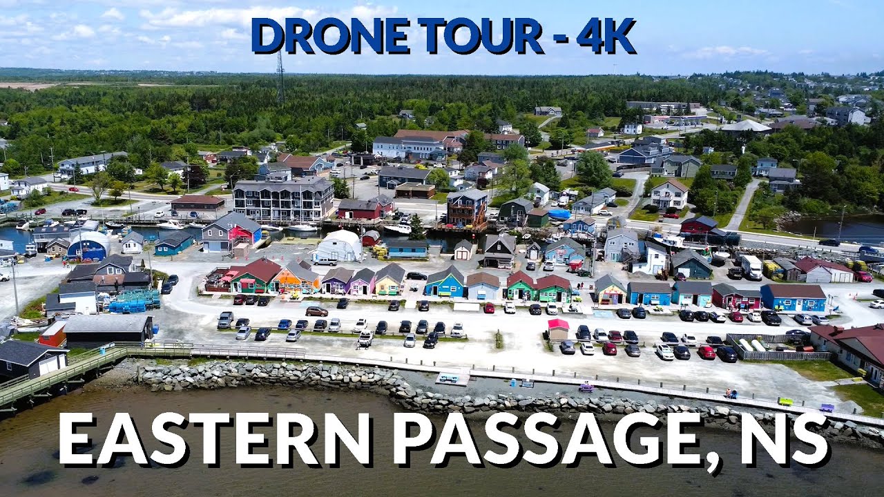 Drone Tour 4K: Eastern Passage, Nova Scotia - A Bird's-Eye View