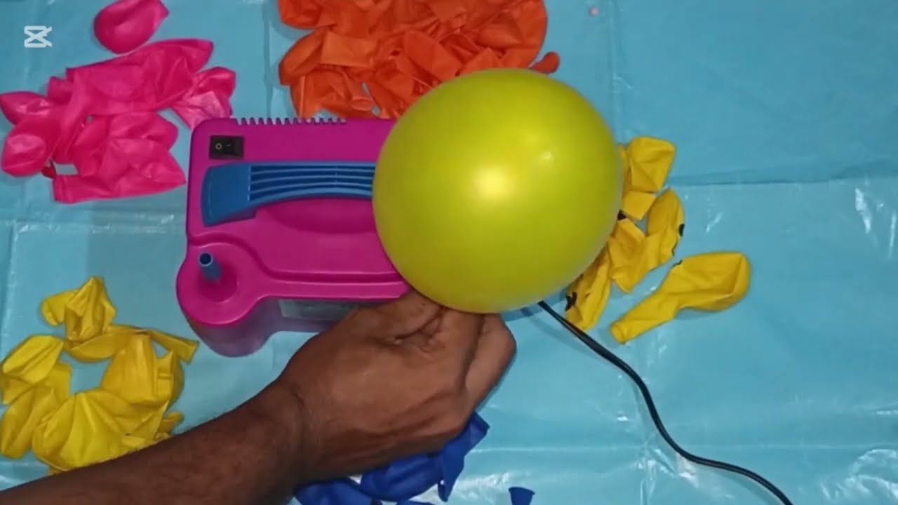 Satisfying ASMR Balloon Inflation 🎈 Electric Pump Sounds | Yellow Orange Pink Blue Balloons