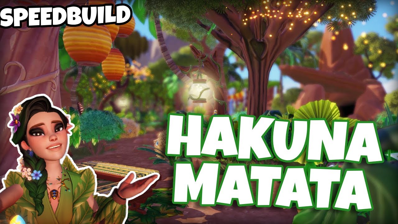 Transforming Pride Rock 🌄 into a Hakuna Matata Jungle | Disney Dreamlight Valley Speedbuild