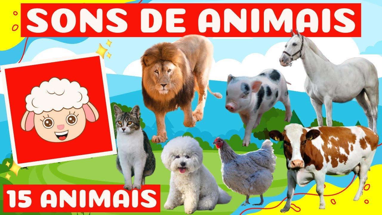 ADIVINHAR OS SONS DOS ANIMAIS - Sons dos animais da fazenda, domésticos e selvagens