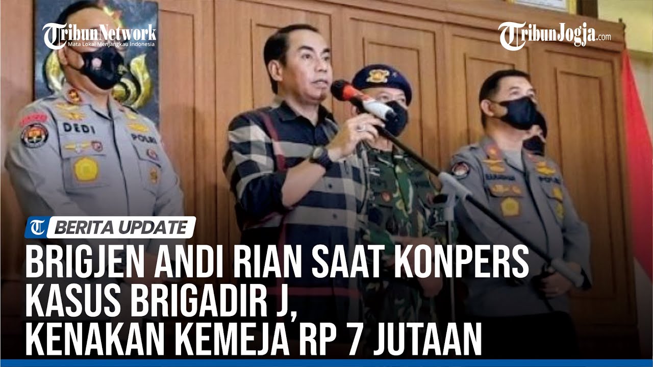 SOROTAN OUTFIT BRIGJEN ANDI RIAN SAAT KONPERS KASUS BRIGADIR J, KENAKAN KEMEJA RP 7 JUTAAN