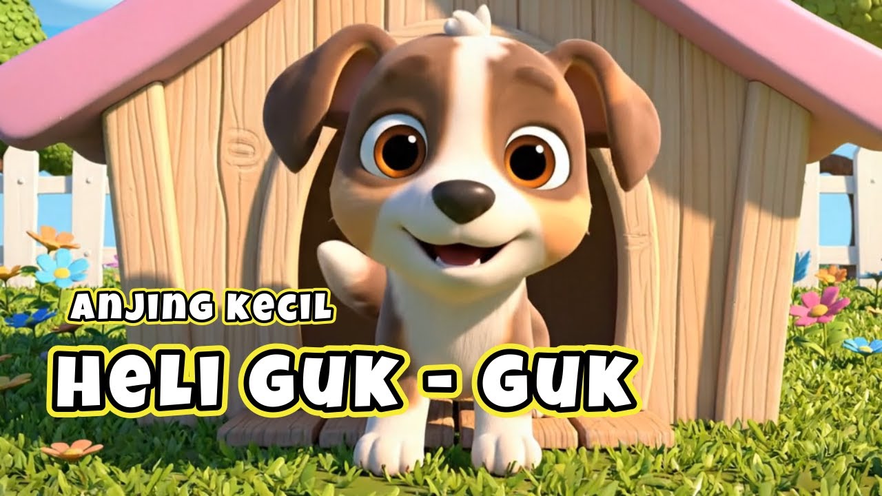 Heli Guk Guk Guk ( Anjing Kecil Lucu ) - Lagu Anak terpopuler indonesia