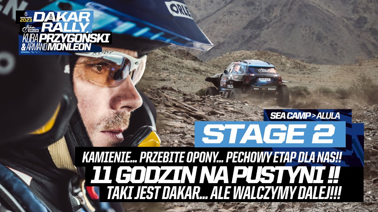 RAJD DAKAR 2023 - PRZEBITE OPONY I STRACONY CZAS | STAGE 2
