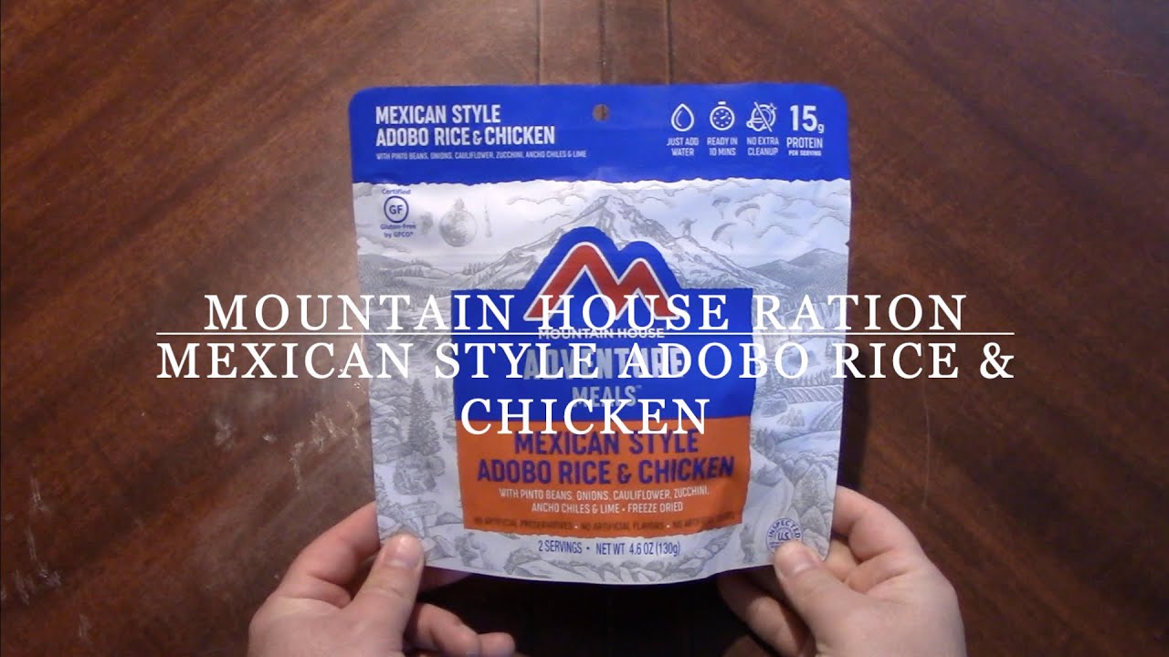 MRE Review | Mountain House Ration | Mexican Style Adobo Rice & Chicken