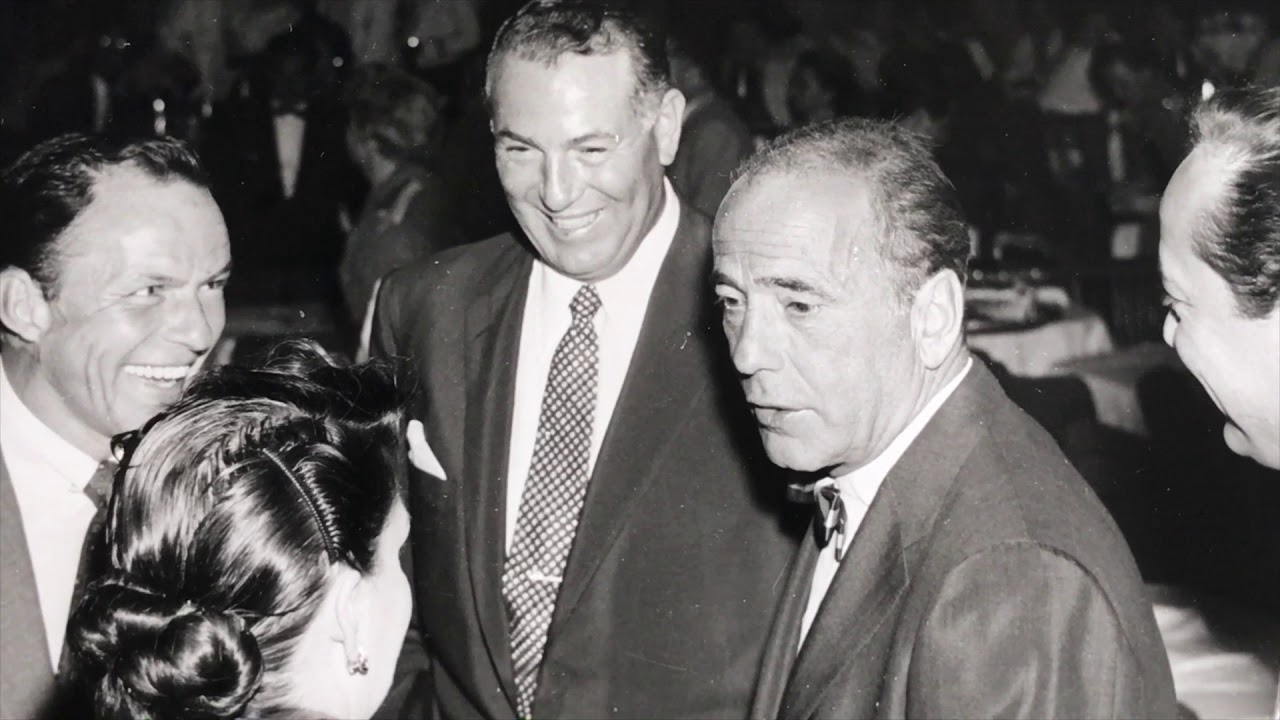 Humphrey Bogart and Frank Sinatra at Las Vegas Sands 3rd Anniversary 1955 Photos