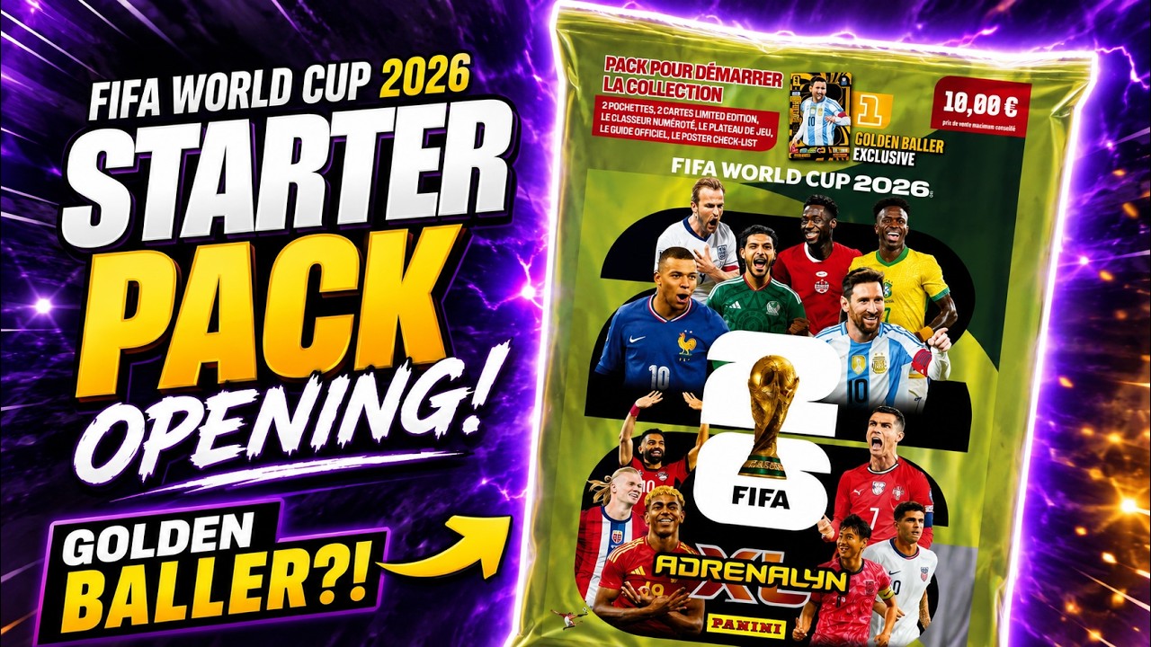FIFA World Cup 2026 Adrenalyn XL Starter Pack Opening! Golden Baller + 2 Limited Editions! ⚽🔥