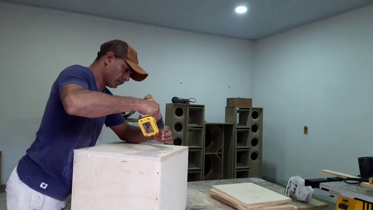 Como fazer caixa de Sub falante de 12