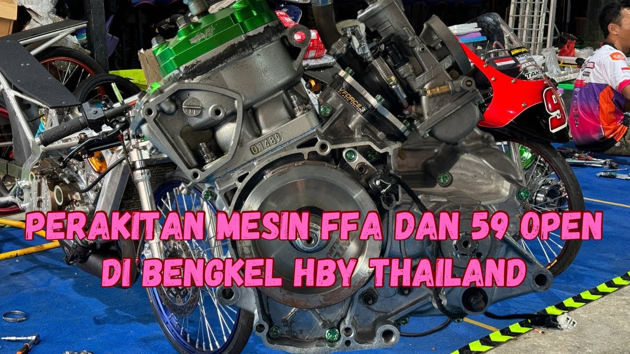 TEKNO TUNER TELAH MERAKIT MESIN TERBAIKNYA DI BENGKEL HBY THAILAND