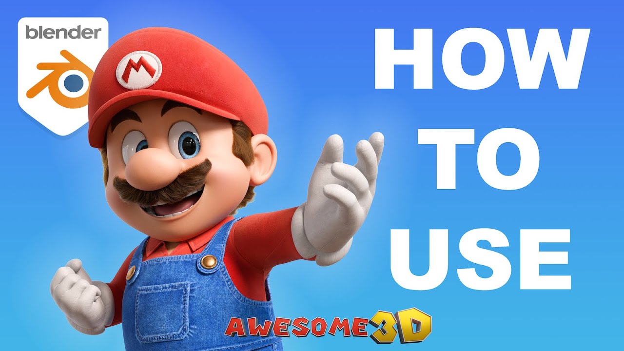 Как использовать мой Movie Mario Blender Rig!
