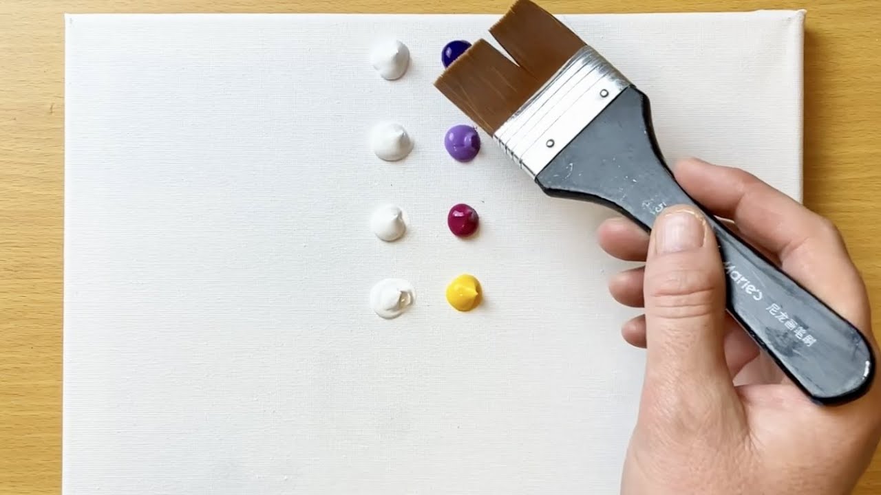 Winter scenery Painting / Acrylic Painting Techniques