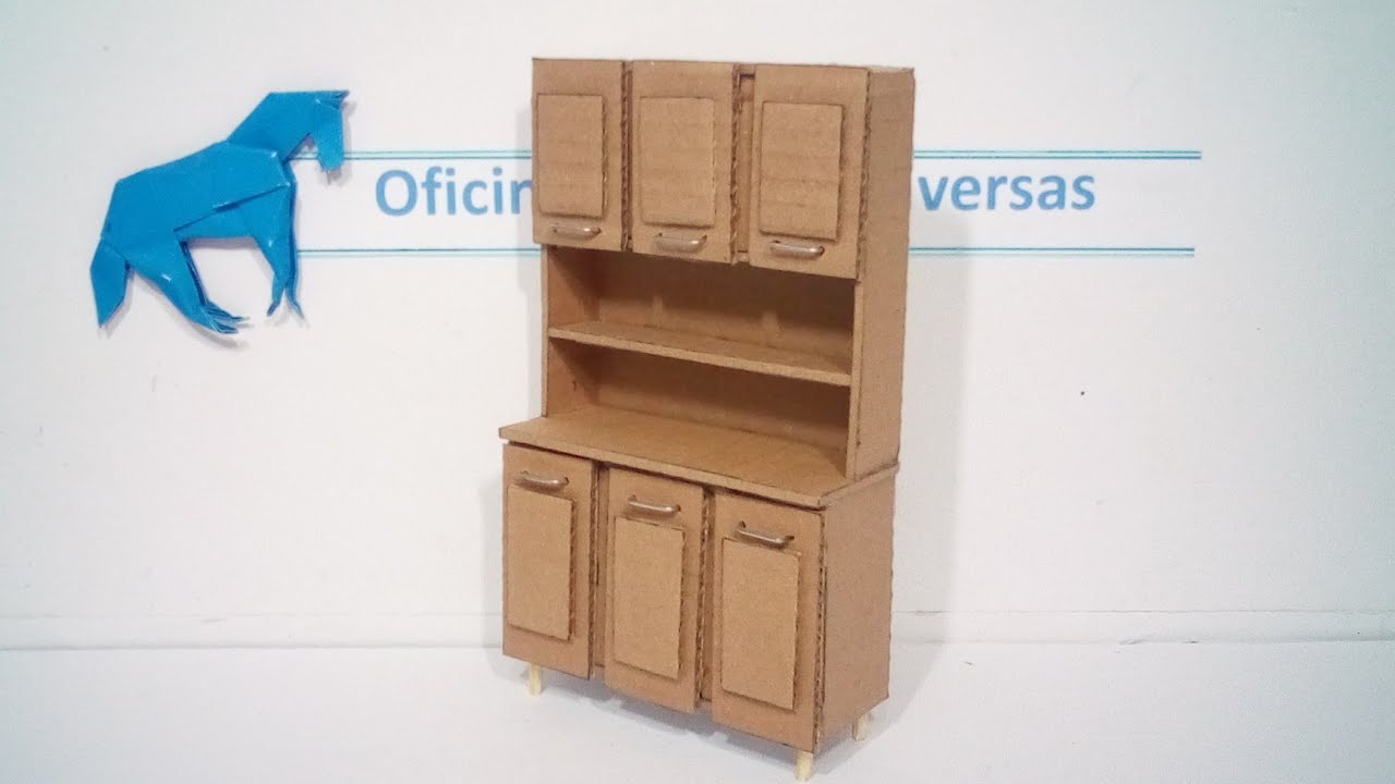 Como fazer um armário  de papelão