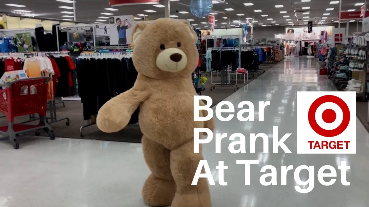 LIFE SIZE TEDDY BEAR PRANK AT TARGET