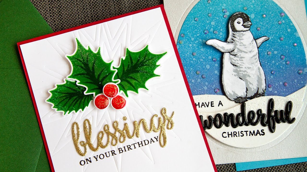 Glittered Heat Embossing