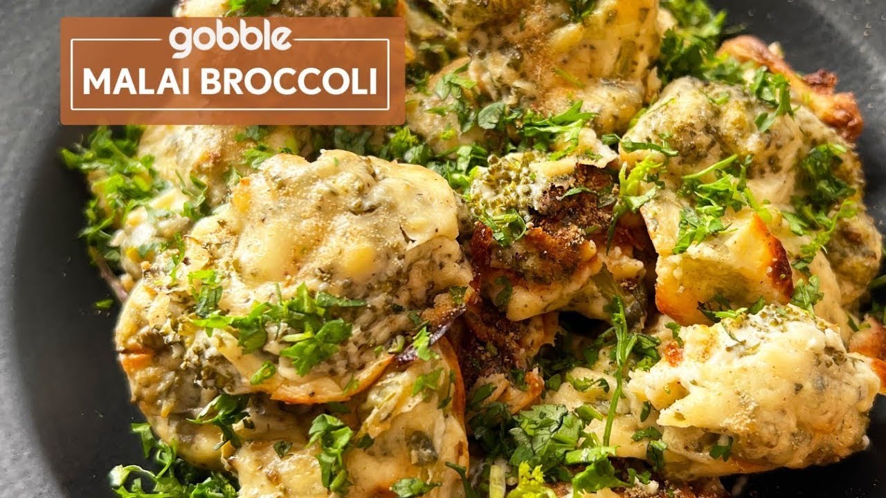 Malai Broccoli Recipe | Easy Broccoli Recipe | Indian Veg Recipe |  मलाई ब्रोकोली | Gobble