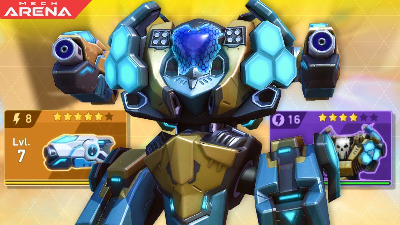 Aegis + Railgun 8 🛡️| Sniper Tank Combo! | Mech Arena