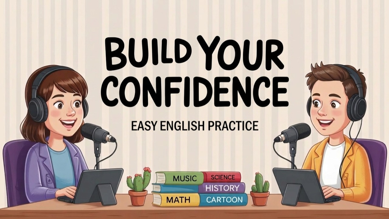 How To Build Your Confidence | English Pdcast For Easy English | Calm Conversation Practice